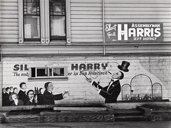 JOHN GUTMANN (1905-1998) Silk Hat Harry, The Only Coloured Juggler in San Francisco * The Chicken Pharmacy, Petaluma, California.